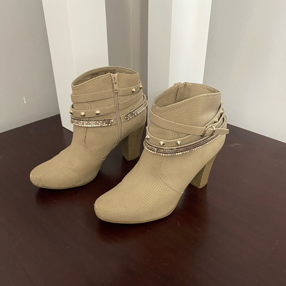 Jennifer Lopez Rhinestone Heeled Boots